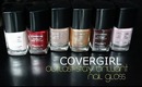 Covergirl Outlast Stay Brillian Nail Gloss Review + Swatches - Holiday Colors!