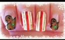 Advent Calendar | 10 - Gingerbread Tips nail art ✩ Martina Ek
