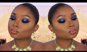Royal Blue Glitter Full Face Make up tutorial ft. Royal & Langnickel - Queenii Rozenblad
