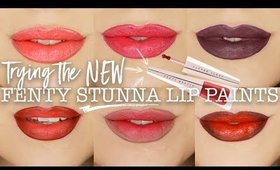 NEW Fenty Stunna Lip Paints | UNATTACHED UNLOCKED UNDEFEATED SWATCHES
