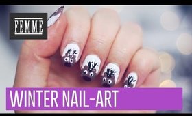 Winter rendier nailart - FEMME