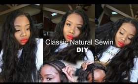 ♡ NATURAL SEWIN Tutorial Ft. Ondibu Hair + Review!