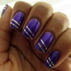 Purple and Silver Stripes
