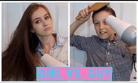 Girl vs. Guy: Everyday Hair Tutorial