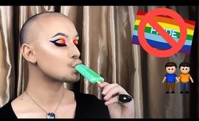 GRWM - NO AL GAY PRIDE! SONO GAY OMOFOBO? - Rainbow Cut Crease Tutorial