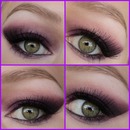 Purple smokey eyes