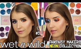 TESTING *NEW* WET N WILD FANTASY MAKERS NEON COLLECTION...OMG!