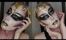 Dripping in Gold Alien Makeup Tutorial