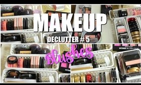 Makeup Declutter Series: Blushes | Massive Blush Collection & Declutter