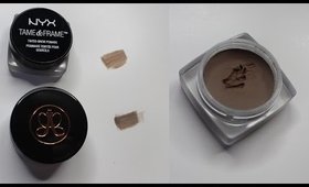 NYX Tame & Frame Brow Pomade vs. Anastasia Dipbrow Pomade | ABH Dupe