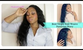 Best Virgin Hair Weave Peruvian Wavy| FREE MK bag, Waist Trainer, Curling Iron & More