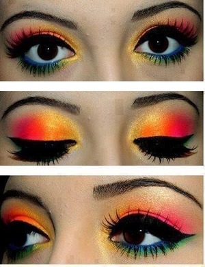 a great sunset inspired makeup.