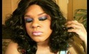 The Caribbean Look Using BHcosmetics in Blue/Hot Pink/Purple/Gold Eyeshadow Pink Lipstick