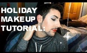 Holiday Makeup Tutorial: Neutral Eye + BOLD Red Lip!!