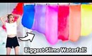 I Made The BIGGEST Rainbow Slime Waterfall In The WORLD! #ElmersWhatIf Challenge