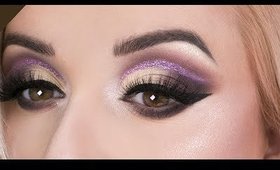 🦄🦄 Cut Crease with Glitter eyeliner 🦄🦄 Zmalowana