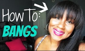 How to apply and make you own bangs out of clip ins