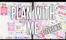 Erin Condren Life Planner Plan with Me | Sweet Valentine Theme + GIVEAWAY!