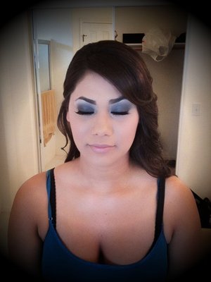 bride's makeup and hair by me