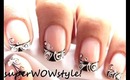 French Manicure Nail Art - Designs Black and White