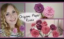 DIY Sunday - Origami Folded Paper Roses