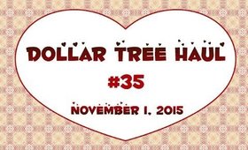 Dollar Tree Haul #35 | November 2015 | PrettyThingsRock