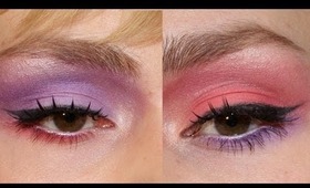 Spring Color Block Makeup Tutorial - Pink and Purple