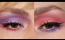 Spring Color Block Makeup Tutorial - Pink and Purple