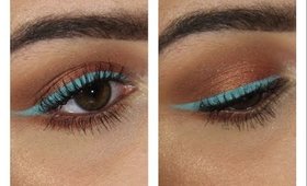 Warm Bronze Eyes & Baby Blue Liner | Jkissa Inspired Makeup Tutorial ♥