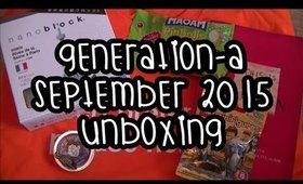 Generation-A Teaser September 2015 Box Unboxing