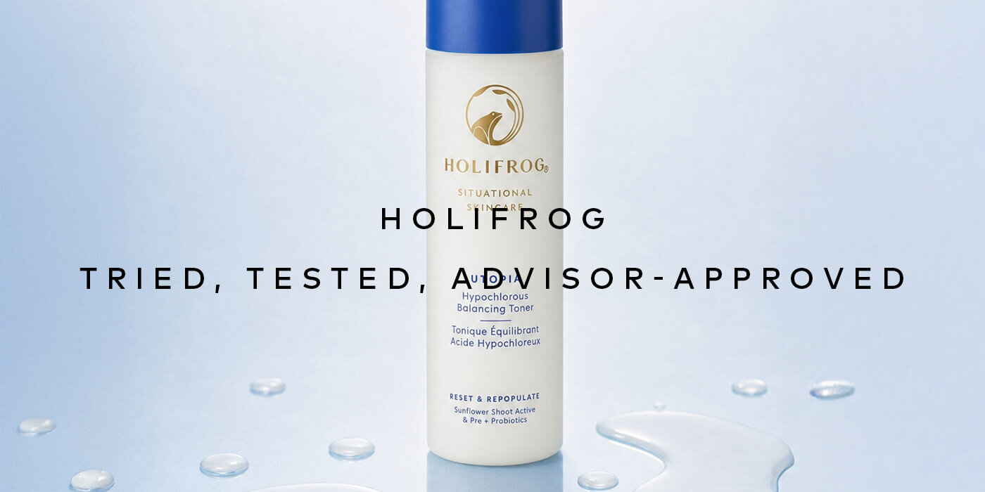A microbiome-balancing toner that hydrates, comforts, and preps skin—backed by science and our beauty advisors. Shop the HoliFrog Utopia Balancing Microflora Probiotic Daily Toner on Beautylish.com