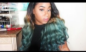 Unboxing VIP beauty Hair & bleaching the hair (Blue hair)