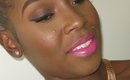 Copper, bronze eyes Makeup Tutorial+ pink lips| makeupbynesha