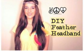 Feather Extensions Headband DIY