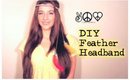 Feather Extensions Headband DIY