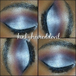 Look using the coastal scents 120 5th edition palette and the too faced pretty rebel palette. 