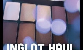 Inglot Haul (eyeshadow swatches!)