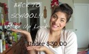 Back to School: Make up Look Under $30!