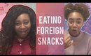 EATING FOREIGN SNACKS W/ MY ROOMIE!! + Bloopers!!