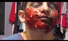 Halloween tutorial Guy With a Burned Face