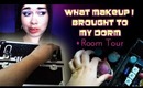 What Makeup I Brought to my Dorm & Room Tour