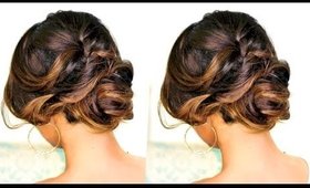 ★ ROMANTIC MESSY BUN UPDO with CURLS Hairstyle | SPRING HAIRSTYLES for Long Medium Hair