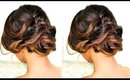 ★ ROMANTIC MESSY BUN UPDO with CURLS Hairstyle | SPRING HAIRSTYLES for Long Medium Hair