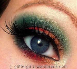 A "Persian Whispers" inspired look, using Makeup Geek eyeshadows! :)