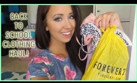 BACK TO SCHOOL CLOTHING HAUL | PacSun, Forever 21, Romwe