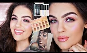 Pink Holiday Makeup | Sephora Colourpop & Huda Winter Solstice Collection REVIEW & SWACTHES