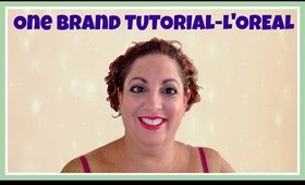 One Brand Makeup Tutorial | L'oreal