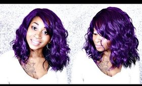 Wig Show & Tell ♡ | Newborn Free Lace Front Wig- MLC175 DXVIOLET | Iamahair.com