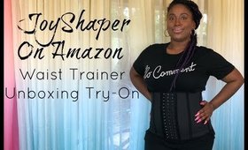JoyShaper Latex Waist Cincher Trainer Unboxing and Demo || Vicariously Me