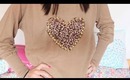 DIY: Heart Sweater with Studs  l xRazushx3